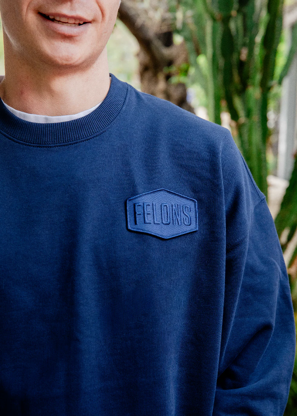 Felons Navy Crewneck